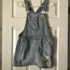 Denim Overalls Skirt